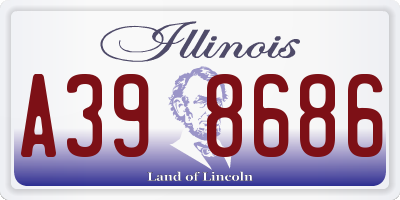 IL license plate A398686