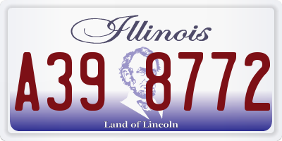 IL license plate A398772