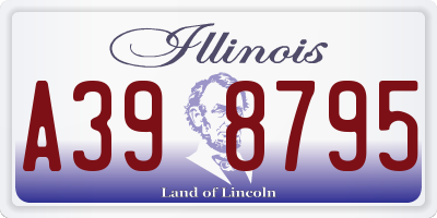 IL license plate A398795