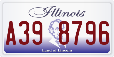 IL license plate A398796