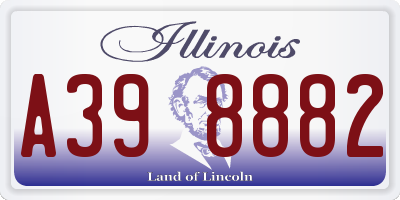 IL license plate A398882