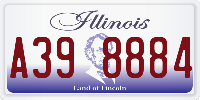 IL license plate A398884