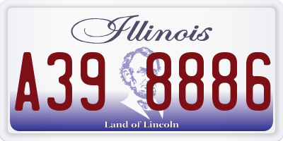 IL license plate A398886
