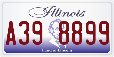 IL license plate A398899
