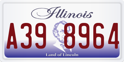 IL license plate A398964