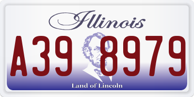 IL license plate A398979