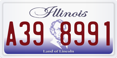 IL license plate A398991