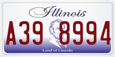IL license plate A398994