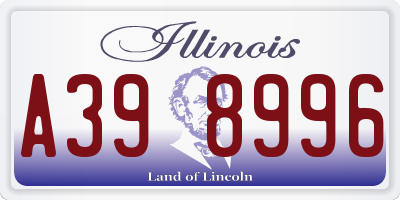 IL license plate A398996