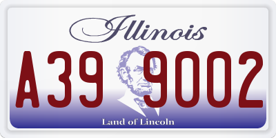 IL license plate A399002