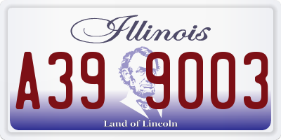 IL license plate A399003