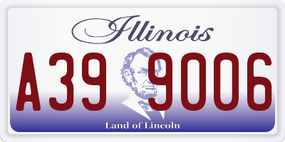 IL license plate A399006