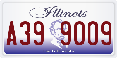 IL license plate A399009