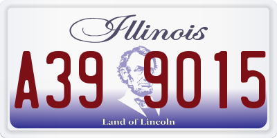 IL license plate A399015