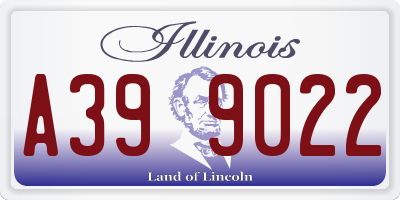 IL license plate A399022