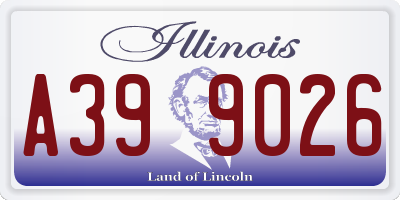 IL license plate A399026