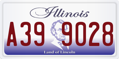 IL license plate A399028