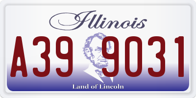 IL license plate A399031