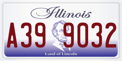 IL license plate A399032
