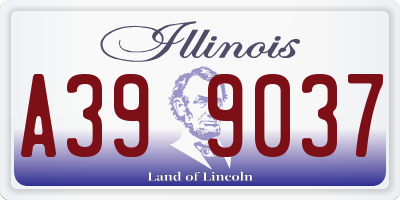 IL license plate A399037