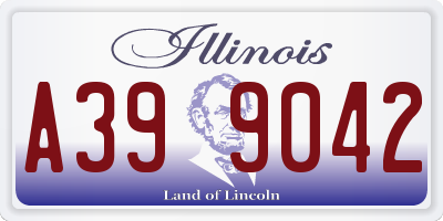 IL license plate A399042