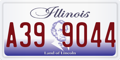 IL license plate A399044