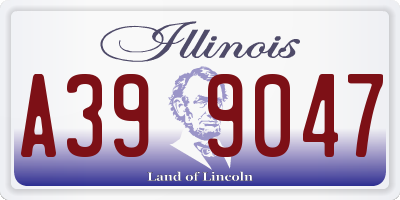 IL license plate A399047