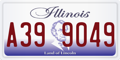 IL license plate A399049