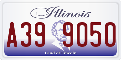IL license plate A399050