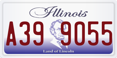 IL license plate A399055