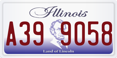 IL license plate A399058