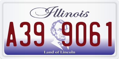 IL license plate A399061