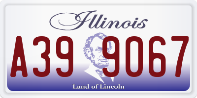 IL license plate A399067