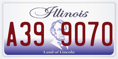 IL license plate A399070