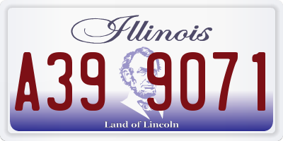 IL license plate A399071
