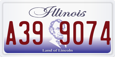 IL license plate A399074