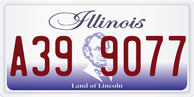 IL license plate A399077