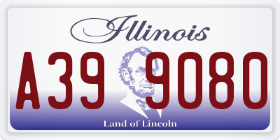 IL license plate A399080