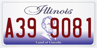 IL license plate A399081