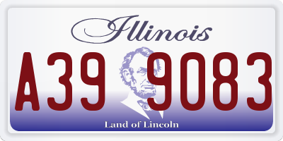 IL license plate A399083