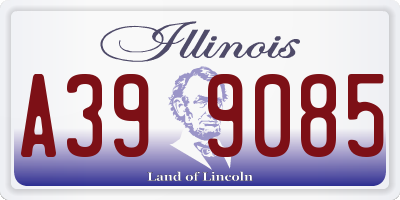 IL license plate A399085