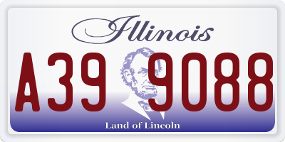 IL license plate A399088