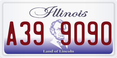 IL license plate A399090