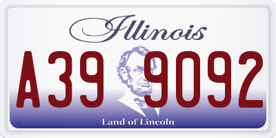 IL license plate A399092