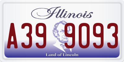 IL license plate A399093