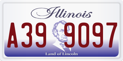 IL license plate A399097