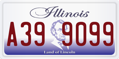 IL license plate A399099