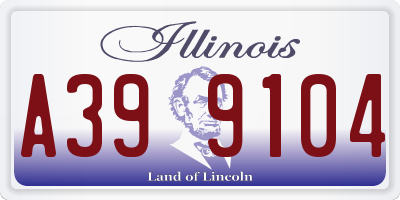 IL license plate A399104
