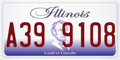 IL license plate A399108