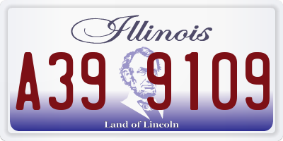 IL license plate A399109